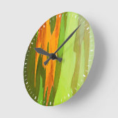 Eukalyptus-Rainbow-Rinde, Hawaii Runde Wanduhr (Winkel)