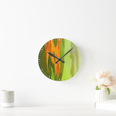 Eukalyptus-Rainbow-Rinde, Hawaii Runde Wanduhr (Zuhause)