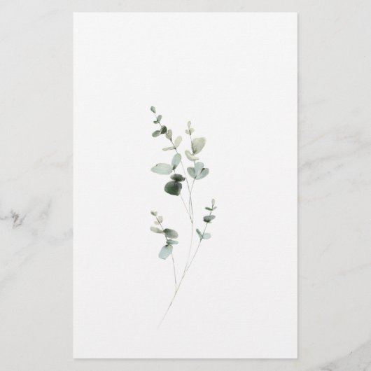 Eukalyptus rät das Dress Brautparty Game (Rückseite)