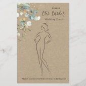 Eukalyptus rät den Dress-Brautparty-Spielstand (Vorderseite)