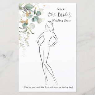 Eukalyptus rät den Dress-Brautparty-Spielstand