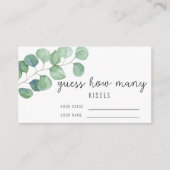Eukalyptus - Raten Sie mal, wie viele Küsse Bridga Begleitkarte (Vorderseite)