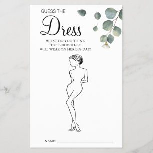 Eukalyptus Ratet die Spielkarte für das Dress Brau Flyer