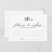 Eukalyptus-Ratgeber und Wunschkarte (Vorne/Hinten)