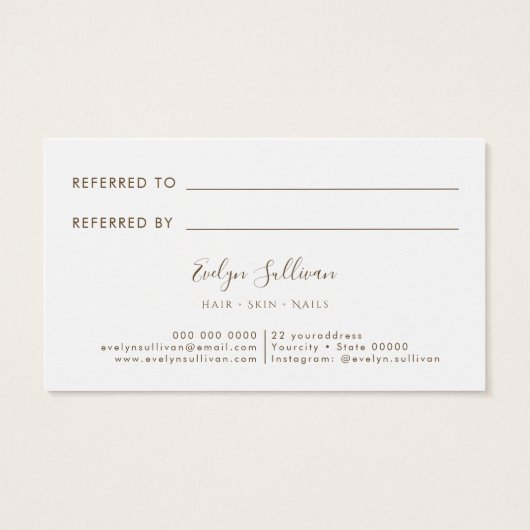 Eukalyptus-Referenzkarte (Rückseite)