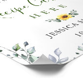 Eukalyptus Rezept Brautparty Poster (Ecke)