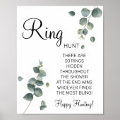 Eukalyptus Ring Brautparty Poster (Vorne)