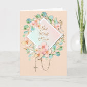 Eukalyptus Rosary Jungfrau Mary Scripture Karte (Vorderseite)