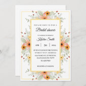 Eukalyptus-Rose-BRAUTPARTY Einladung (Vorne/Hinten)