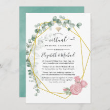 Eukalyptus Rose Geometric Online Virtual Wedding