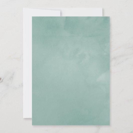 Eukalyptus Rose Geometric Wedding Probe Dinner Einladung (Rückseite)