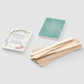 Eukalyptus Rose Geometric Wedding Program Fächer (Non-assembled)