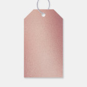 Eukalyptus Rose Gold Geometrisches Brautparty Geschenkanhänger (Rückseite)