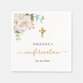 Eukalyptus-Rose Serviette (Vorderseite)