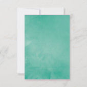 Eukalyptus-Rose Wasserfarbe Geometrische Babydusch Dankeskarte (Rückseite)