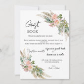Eukalyptus & Rose Watercolor Gästebuchvorlage (Vorderseite)
