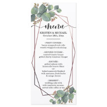 Eukalyptus-Rosengoldgeometrisches