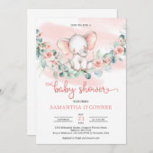 Eukalyptus-Röte, niedliches Mädchen Einladung (Vorne/Hinten)