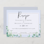 Eukalyptus-RSVP-Karten mit True Color GREENERY (Vorne/Hinten)