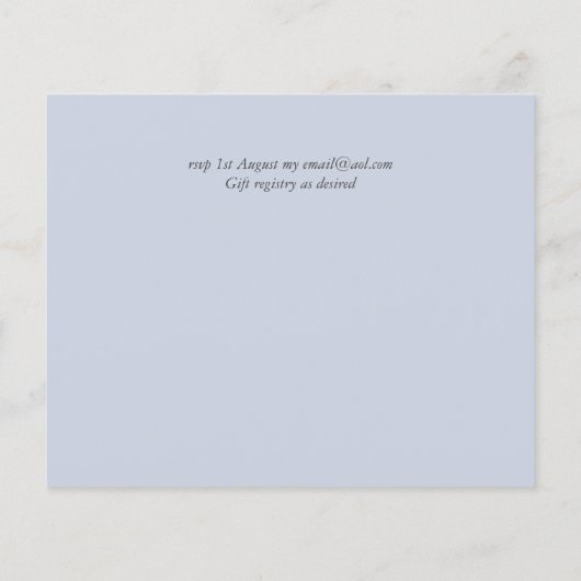 Eukalyptus-RSVP-Karten mit True Color GREENERY (Rückseite)