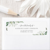 Eukalyptus-Rücksendeadresse (Insitu)