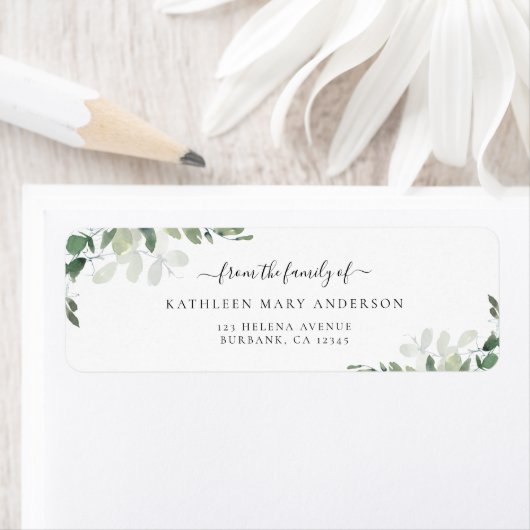 Eukalyptus-Rücksendeadresse (Insitu)