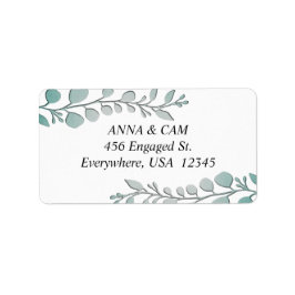 Eukalyptus | RÜCKSENDEADRESSE Adressaufkleber