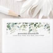 Eukalyptus-Rücksendeadressen-Aufkleber (Insitu)