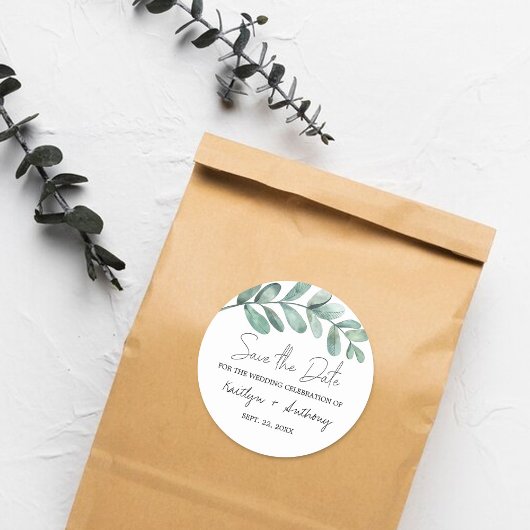 Eukalyptus Runder Aufkleber