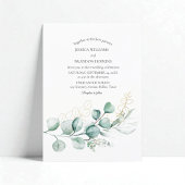 Eukalyptus Rustic Boho Greenerity Wedding Einladung