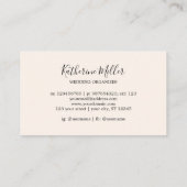 Eukalyptus Rustic Business Visitenkarte (Rückseite)