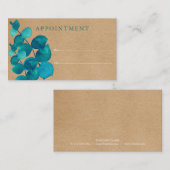 Eukalyptus Rustic Customer Appointing Card Visitenkarte (Vorne/Hinten)