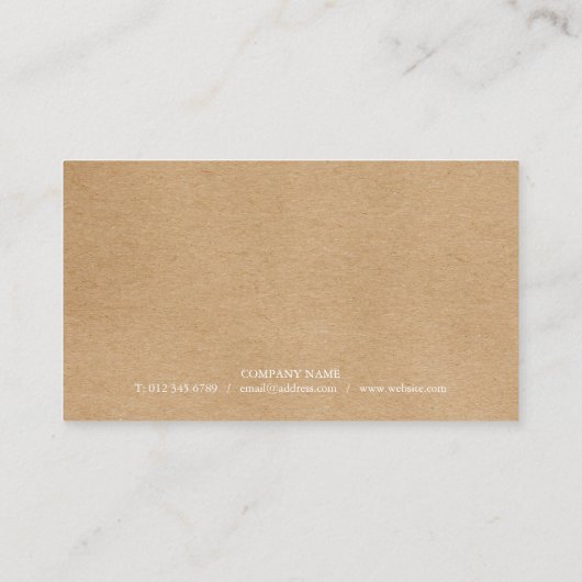 Eukalyptus Rustic Customer Appointing Card Visitenkarte (Rückseite)