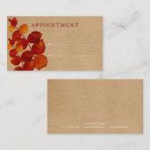 Eukalyptus Rustic Customer Appointing Card Visitenkarte (Vorne/Hinten)