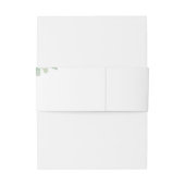 Eukalyptus Rustic Foliage Personalisiert Einladungsbanderole (Rückseitenbeispiel)