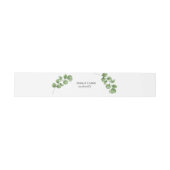 Eukalyptus Rustic Greenerity Wedding Einladungsbanderole (Flach)