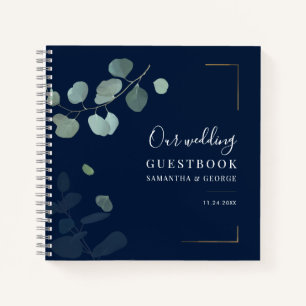 Eukalyptus Rustic Greenerity Wedding Gästebuch Notizblock