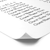 Eukalyptus Rustic Greenerity Wedding Poster (Ecke)