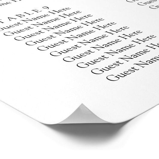 Eukalyptus Rustic Greenerity Wedding Poster (Ecke)