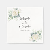 Eukalyptus Rustic Greenerity Wedding Serviette (Vorderseite)