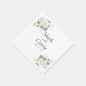 Eukalyptus Rustic Greenerity Wedding Serviette (Ecke)