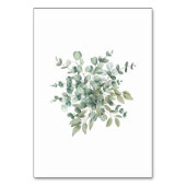 Eukalyptus Rustic Greenerity Wedding Tischnummer (Rückseite)