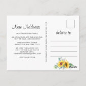 Eukalyptus Rustic Moving Announcement Postkarte (Rückseite)