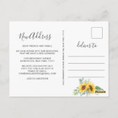 Eukalyptus Rustic Moving Announcement Postkarte (Rückseite)