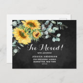 Eukalyptus Rustic Moving Announcement Postkarte (Vorne/Hinten)