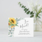 Eukalyptus Rustic Moving Announcement Postkarte (Stehend Vorderseite)