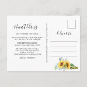 Eukalyptus Rustic Moving Announcement Postkarte (Rückseite)