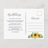 Eukalyptus Rustic Moving Announcement Postkarte (Rückseite)