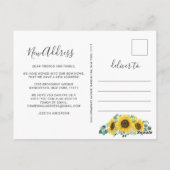 Eukalyptus Rustic Moving Announcement Postkarte (Rückseite)