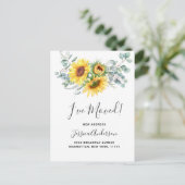 Eukalyptus Rustic Moving Announcement Postkarte (Stehend Vorderseite)